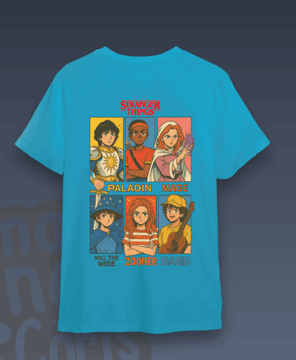 Camiseta Stranger things anime