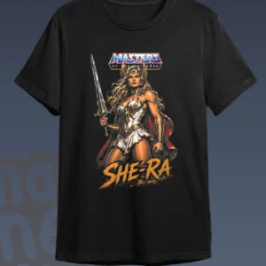 Camiseta Master of the universe She-Ra negra