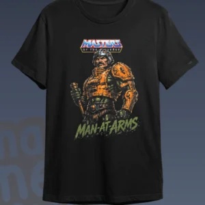 Camiseta Master of the universe Man-At-Arms negra
