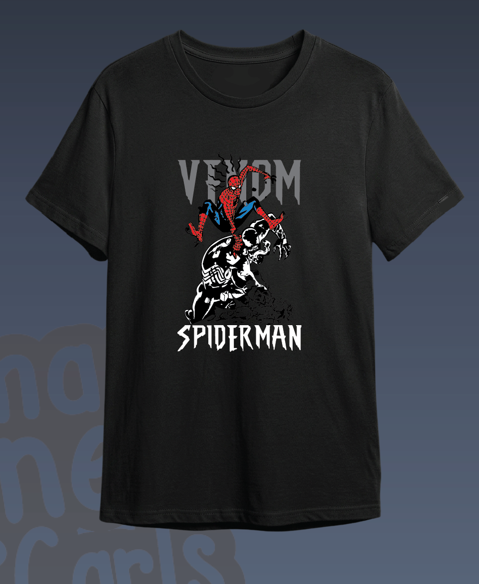 Camiseta Spider-Man Venom negra