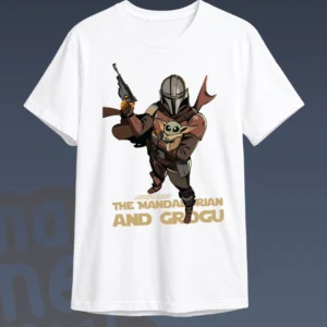 Camiseta Star Wars The Mandalorian and Grogu