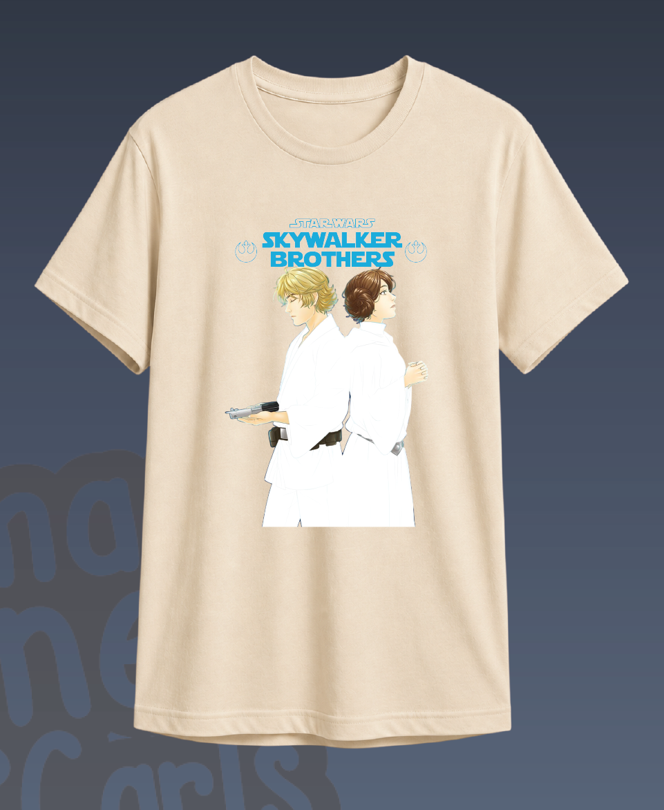 Camiseta Star Wars Luke y Leia