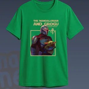 Camiseta Star Wars The Mandalorian and Grogu verde