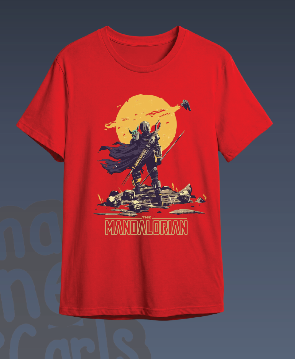 Camiseta Star Wars The Mandalorian Roja