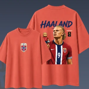 Camiseta Oversize Haaland Noruega